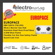 EUROPACE EBH 3291U (TG/LPG) 2 Burner 90cm Slim Gas Cooker Hob (Stainless Steel)