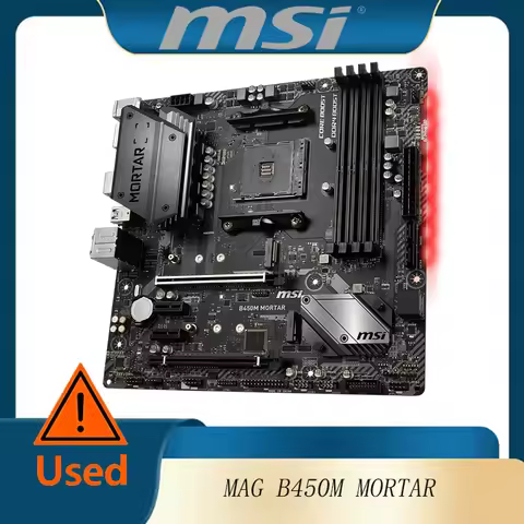 MSI B450M MORTAR MAX Desktop Motherboard DDR4 MicroATX Socket AM4 Mainboard