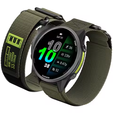 Tactical outdoor sports nylon watch band For Garmin Forerunner 970 965 955 Solar 945 935 745 Replace