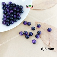 8,5 mm / 1 Purple Tiger Eye Stone Bead to Mix Handmade Bracelets - Moc mixue