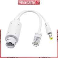 GLO Networking PoE 48V to 12V Splitter Adapter Kit 10 100Mbps for Voip Phones