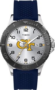 Tribute Men's Collegiate Gamer 42mm Watch – Georgia Tech Yellow Jackets with Navy Silicone Strap