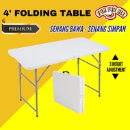 𝐐𝐮𝐚𝐥𝐢𝐭𝐲 Folding Table Meja Lipat Kualiti 4 Kaki Senang Bawa Simpan Sesuai Office Niaga Camping Event