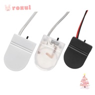 ROXUL 1/2/5pcs CR2032  Cover 3 Colors Tool Parts 3V Battery Storage Box