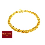 ☀️916 Gold Bracelet Gelang Tangan Siput Emas 916 黄金手链