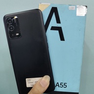 HP OPPO A55 4/64 BLACK SECOND BERGARANSI FULLSET BAGUS DAN MURAH