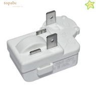 GORROS Compressor Starter Relay, Metal Plastic Over Load Protector, Durable 1.77x1.26x1.07inch White