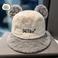 Knitted Fisherman'S Hat, Color-Blocked Plush, Thick, Warm, Ear-Covering Hat