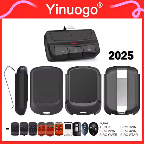 For ALLMATIC BRO1WN BRO2WN BRO4WN RED FOR4 TECH3 BRO OVER MINI PASS 433MHz Rolling Code ALLMATIC Rem