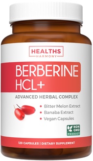 Berberine Supplement (Non-GMO & Vegetarian) Berberine HCL Plus Bitter Melon & Banaba Leaf Extract Ca