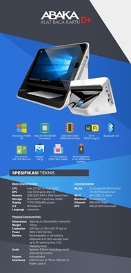 El KTP Reader Pembaca data Elektronik KTP Standalone ABAKA D+