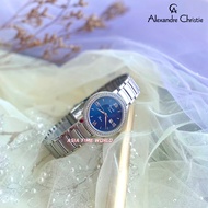 [Original] Alexandre Christie 2698 LDBSSMU Elegance Women Watch with Blue Dial Silver Stainless Steel