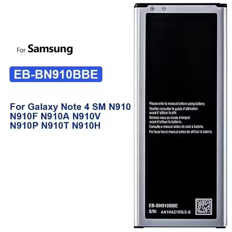 Battery For Samsung Galaxy Note 4 Note4 SM N910 N910F N910A N910V N910P N910T N910H EB-BN910BBE 3220