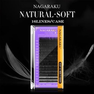 NAGARAKU Faux Mink Individual Eyelash Lashes For Professionals Soft Mink Eyelash Extension (16 Pcs)