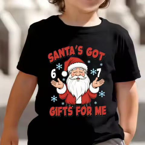 Fun Six Seven 6 7 Meme Design T-Shirt for Kids Chaotic Humor Y2k Game Saying Tees Gift Tops Fashion 