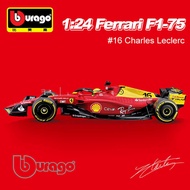 B F1-75th Commemorative Edition F1 Racing Car Model Simulation Alloy Car Model Toy