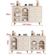 BW88/ Wooden Cream Style Sideboard Cabinet Dining Room Kitchen Cupboard Storage Cabinet French Living Room Tea Cabinet L