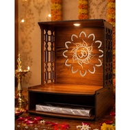 SMALL INDIAN ALTAR TABLE HANGING/ SAMI MEDAI/ PRAYER ALTAR /ALTAR WITH LIGHT/ HINDU ALTAR SEMBAHYANG