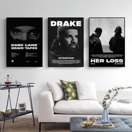LNR5 Drake Prints Hypebeast Minimalist Album Poster Her Loss 21 Savage Tracklist Album Posters Music