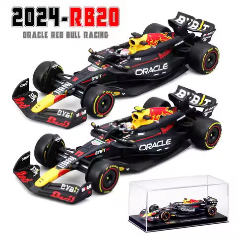 Bburago 1:43 F1 Red Bull Rb20 2024 Hardcover #1 Max Verstappen #11 Perez Alloy Formula 1 Racing Die-