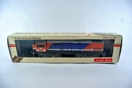 miniatur kereta api - Lokomotif CC201 KAI Merah biru (Papercraft)