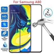 9d screen protector tempered glass case for Samsung A80 Cover on SamSun galaxy has 80 80a protective