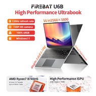 （One-year warranty）FIREBAT U6B 16-inch Laptop, 16GB RAM, 512GB SSD, AMD Radeon 780M,AMD Ryzen 7 8745
