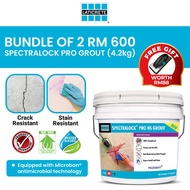 BUNDLE OF 2 SPECTRALOCK® PRO NS Grout Epoxy Tile Grout Stain Resistant Grout Water Resistant - 4.2kg