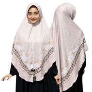 Jilbab Instan Bergo Motif Jumbo Sublim Printing Bahan Jersey Premium MD