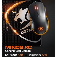 COUGAR MINOS XC COMBO GAMING MOUSE + SPEED XC COUGAR GAMING MOUSE PAD