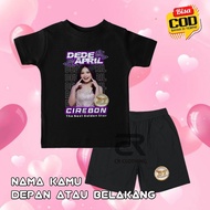 Setelan Anak Baju Kaos Anak DEDE APRIL CIREBON DANGDUT ACADEMY D7 PLAT E