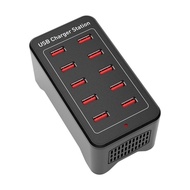 10 Ports USB Charger 50W Smart USB Charger Desktop Charging Hub Multi-Port Charging Station for Sams