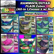 HAMMOCK/DUYAN PLAIN COLORS ALL-In, Single Ply w/ Net, Cocoon Type Double Ply | Water Repellent