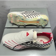 Football boots brand new tongue FG 39-45 men's beige knitted durable lace soccer shoes 8O9B