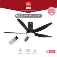 KDK U60FW (150cm) Long Pipe DC LED Light Ceiling Fan with Remote Control