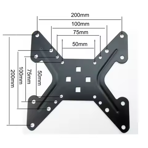 DL-A1 VESA Extension bar Adapter 100x100 to 200x200mm 200X100MM monitor extend support clamp mount b
