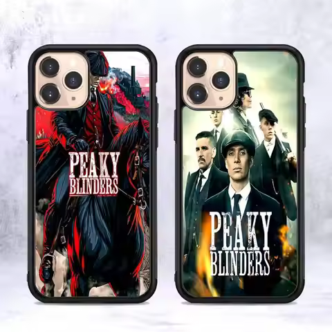 Movie P-Peakys-B-Blinders PC+TPU Phone Case For iPhone 11 12 13 14 15 16 17 Plus Pro Max Cover