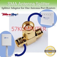 \NEW/ KONEKTOR T SMA Antenna Splitter Adapter Router MODEM Huawei 4G