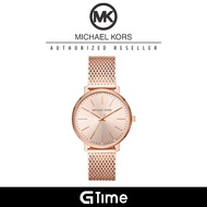 [Official Warranty] Michael Kors MK4340 Women's Pyper Three-Hand Rose Gold-Tone Stainless Steel Watc
