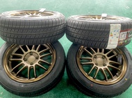 แม็กขอบ15 ประกอบยาง  195/55R15 195/50R15 ปี22 Te37 กว้าง 7 ออฟ 35