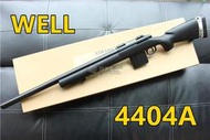 【翔準軍品AOG】WELL 4404 黑色 手拉狙擊槍 腳架 狙擊鏡 生存遊戲 DW-4404A