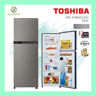 Toshiba 252L 2 Door Refrigerator GR-A28MS(DS) Dark Silver Peti Sejuk 2 Pintu
