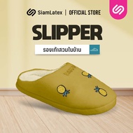 SiamLatex Slipper รองเท้า สลิปเปอร์ รุ่น Frutti Ichiko Pineapple ขนาด 36-41 รองเท้าแตะ สำหรับสวมใส่ใ