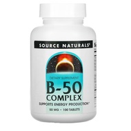 Source Naturals, B-50 Complex, 50 mg, 100 Tablets