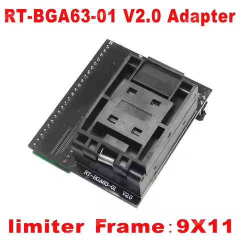 RT809H BGA63 Adapter V2.0 0.8mm 9x11 Socket Programmer for RT-BGA63-01