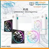 Deepcool FL12 120mm Addressable RGB Fluid Dynamic Bearing PC Fan - (Black / White)