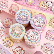 Tirado Round Aberdeen Tape Cute Handbook Tape Sticker Cut-Free Handbook Tape Sticker Sealing Sticker