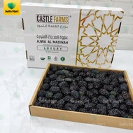 Castle Farms Luxury Ajwa Dates 3 KG Premium Dates Medinapilihan Medina Ajwa Dates