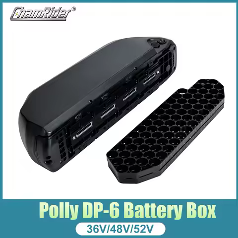 Polly 6 Battery box For Ebike ChamRider Battery Case Downtube Electric bike 10S6P 13S 14S 5P Nickle 