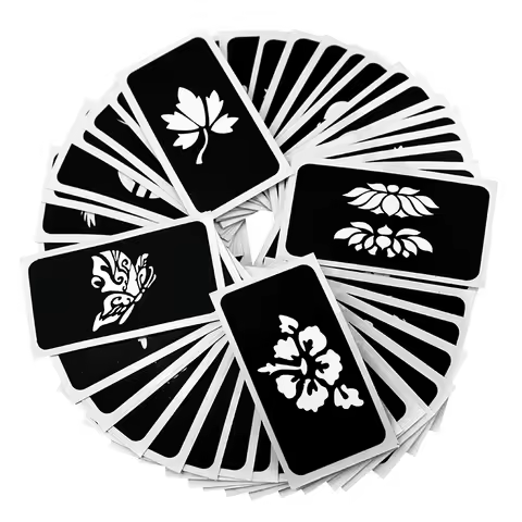 10pcs/20pcs Tattoo Sticker Popular Small Tattoo Stickers Henna Stencils Body Painting Stencil Paper 